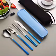 VoltHeater Portable Cutlery Set | Stainless Steel | Compact Carry Case