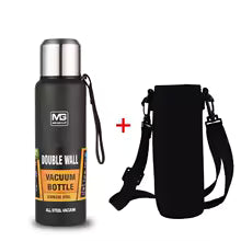VoltHeater Thermos Flask — Stainless Steel | Double Wall | With Carry Bag