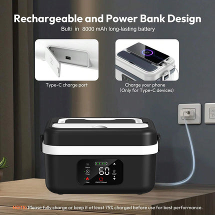 VoltHeater VH40 – Wireless Battery-Powered Heated Lunch Box