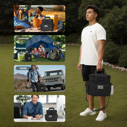 VoltHeater Tactical Lunch Bag | 18L Insulated Cooler Bag for Work