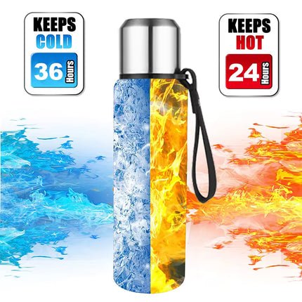 VoltHeater Thermos Flask — Stainless Steel | Double Wall | With Carry Bag